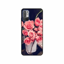 Husa personalizata tip carcasa HQPrint pentru Xiaomi Redmi Note 11e, model Flowers 22, multicolor, S1D1M0379