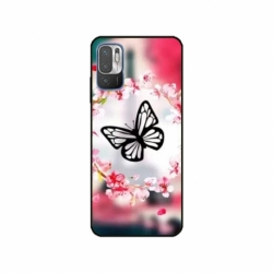 Husa personalizata tip carcasa HQPrint pentru Xiaomi Redmi Note 11e, model Butterfly 8, multicolor, S1D1M0380