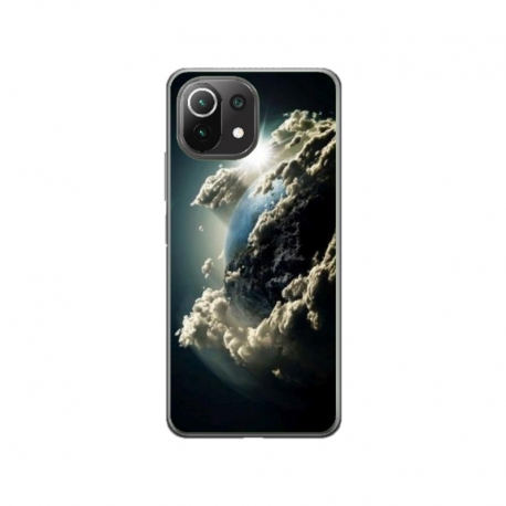 Husa personalizata tip carcasa HQPrint pentru Xiaomi Redmi A1, model Cloudy Earth, multicolor, S1D1M0067