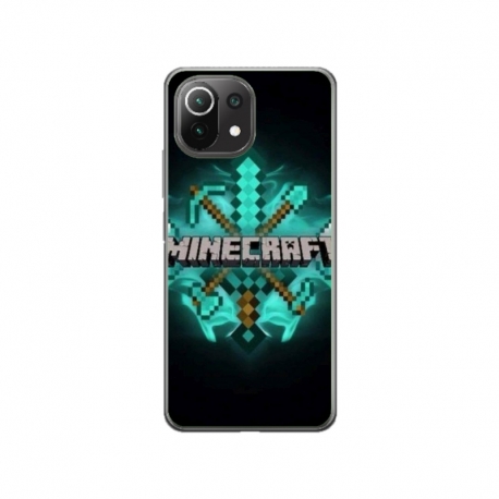 Husa personalizata tip carcasa HQPrint pentru Xiaomi Redmi A1, model Minecraft 2, multicolor, S1D1M0126