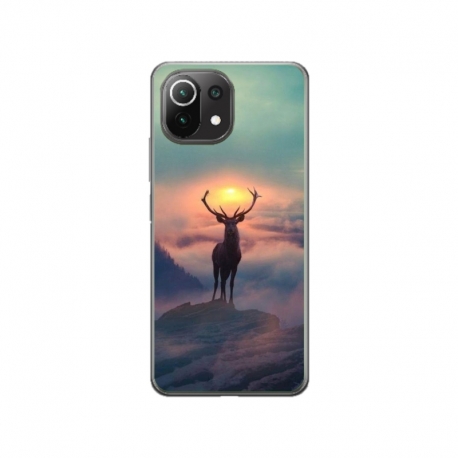 Husa personalizata tip carcasa HQPrint pentru Xiaomi Redmi A1, model Antlers, multicolor, S1D1M0303