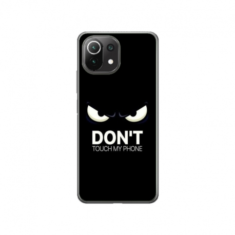 Husa personalizata tip carcasa HQPrint pentru Xiaomi Mi 11, model Dont touch my phone 1, multicolor, S1D1M0035