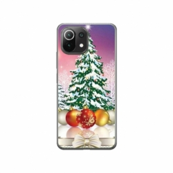 Husa personalizata tip carcasa HQPrint pentru Xiaomi Mi 11, model Christmas Tree 1, multicolor, S1D1M0057