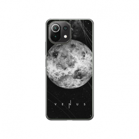 Husa personalizata tip carcasa HQPrint pentru Xiaomi Mi 11, model Moon, multicolor, S1D1M0212