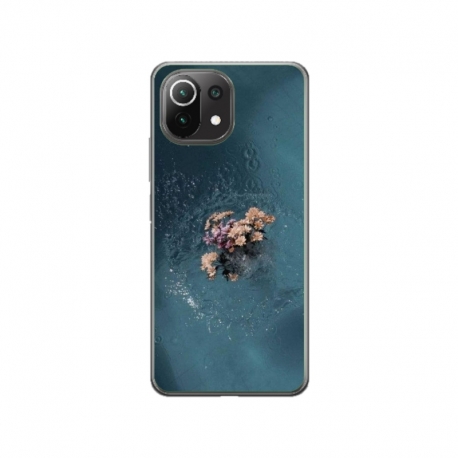 Husa personalizata tip carcasa HQPrint pentru Xiaomi Mi 11, model Flowers 15, multicolor, S1D1M0215