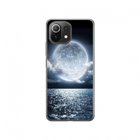 Husa personalizata tip carcasa HQPrint pentru Xiaomi Mi 11, model Moon Sky, multicolor, S1D1M0228