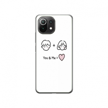 Husa personalizata tip carcasa HQPrint pentru Xiaomi Mi 11, model You and Me, multicolor, S1D1M0274