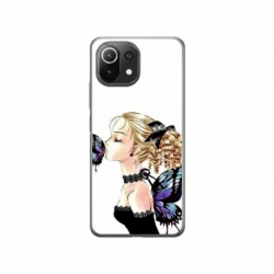 Husa personalizata tip carcasa HQPrint pentru Xiaomi Mi 11, model Butterfly Fairy, multicolor, S1D1M0294