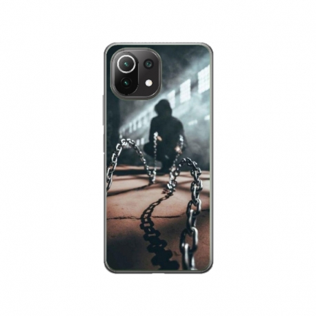 Husa personalizata tip carcasa HQPrint pentru Xiaomi Mi 11, model Chain Man, multicolor, S1D1M0296