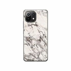 Husa personalizata tip carcasa HQPrint pentru Xiaomi Mi 11, model White Marble, multicolor, S1D1M0325