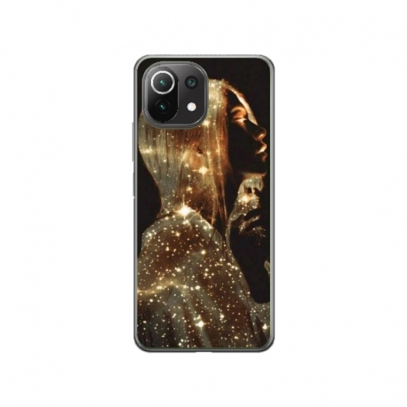 Husa personalizata tip carcasa HQPrint pentru Xiaomi Mi 11, model Golden Girl, multicolor, S1D1M0350