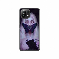 Husa personalizata tip carcasa HQPrint pentru Xiaomi Mi 11, model Butterfly Mouth 1, multicolor, S1D1M0351