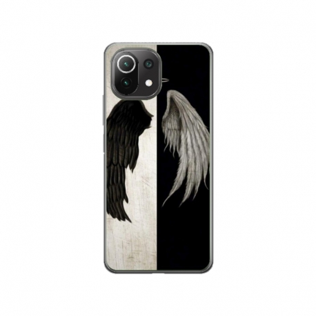 Husa personalizata tip carcasa HQPrint pentru Xiaomi Mi 11 Lite 5G, model Angel Wings, multicolor, S1D1M0004