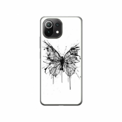 Husa personalizata tip carcasa HQPrint pentru Xiaomi Mi 11 Lite 5G, model Butterfly 3, multicolor, S1D1M0030