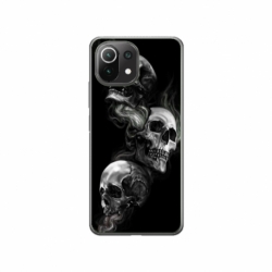 Husa personalizata tip carcasa HQPrint pentru Xiaomi Mi 11 Lite 5G, model Skulls, multicolor, S1D1M0032