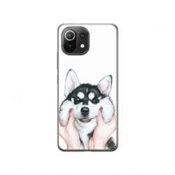 Husa personalizata tip carcasa HQPrint pentru Xiaomi Mi 11 Lite 5G, model Fluffy Dog, multicolor, S1D1M0033