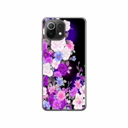 Husa personalizata tip carcasa HQPrint pentru Xiaomi Mi 11 Lite 5G, model Flowers 3, multicolor, S1D1M0039