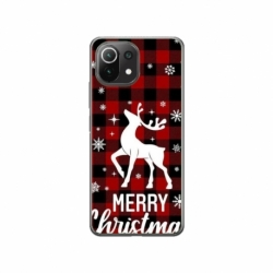 Husa personalizata tip carcasa HQPrint pentru Xiaomi Mi 11 Lite 5G, model Merry Christmas Reindeer 2, multicolor, S1D1M0050