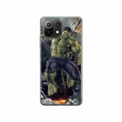 Husa personalizata tip carcasa HQPrint pentru Xiaomi Mi 11 Lite 5G, model Hulk 1, multicolor, S1D1M0099