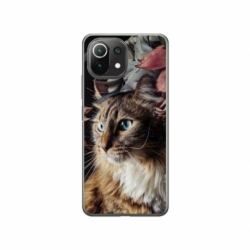 Husa personalizata tip carcasa HQPrint pentru Xiaomi Mi 11 Lite 5G, model Cat 1, multicolor, S1D1M0143
