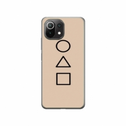 Husa personalizata tip carcasa HQPrint pentru Xiaomi Mi 11 Lite 5G, model Squid Game 1, multicolor, S1D1M0173