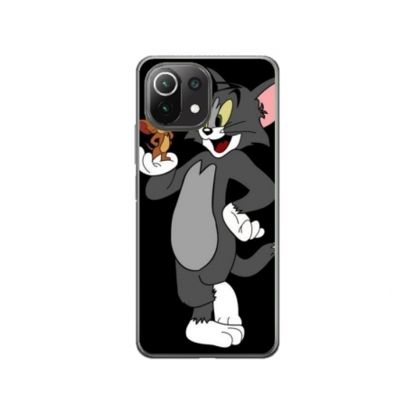 Husa personalizata tip carcasa HQPrint pentru Xiaomi Mi 11 Lite 5G, model Tom and Jerry 2, multicolor, S1D1M0204