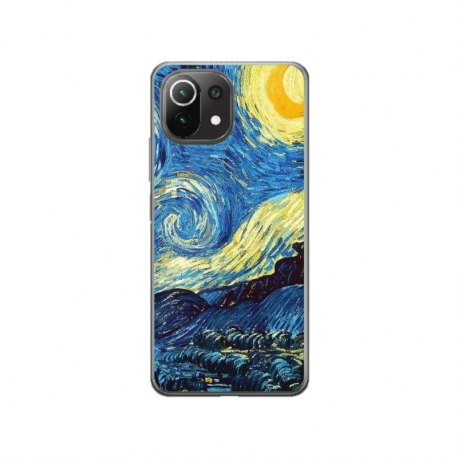 Husa personalizata tip carcasa HQPrint pentru Xiaomi Mi 11 Lite 5G, model Van Gogh, multicolor, S1D1M0238