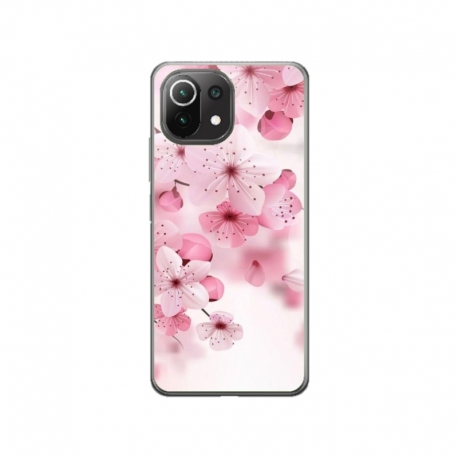 Husa personalizata tip carcasa HQPrint pentru Xiaomi Mi 11 Lite 5G, model Flowers 17, multicolor, S1D1M0241