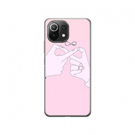Husa personalizata tip carcasa HQPrint pentru Xiaomi Mi 11 Lite 5G, model Infinity Togeter, multicolor, S1D1M0251