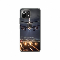 Husa personalizata tip carcasa HQPrint pentru Xiaomi Mi 11 Lite 5G, model Airplane Landing, multicolor, S1D1M0266