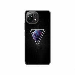 Husa personalizata tip carcasa HQPrint pentru Xiaomi Mi 11 Lite 5G, model Triangle Planet, multicolor, S1D1M0278