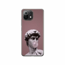 Husa personalizata tip carcasa HQPrint pentru Xiaomi Mi 11 Lite 5G, model Bubble Gum Statue, multicolor, S1D1M0317