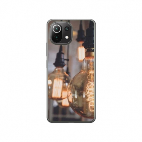 Husa personalizata tip carcasa HQPrint pentru Xiaomi Mi 11 Lite 5G, model Lightbulb, multicolor, S1D1M0322