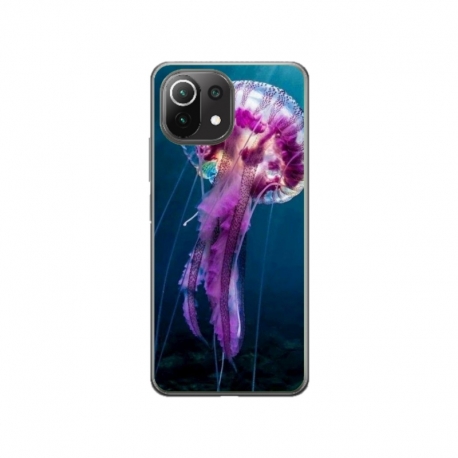 Husa personalizata tip carcasa HQPrint pentru Xiaomi Mi 11 Lite 5G, model Mushroom, multicolor, S1D1M0326