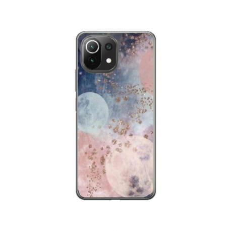 Husa personalizata tip carcasa HQPrint pentru Xiaomi Mi 11 Lite 5G, model Abstract 2, multicolor, S1D1M0335