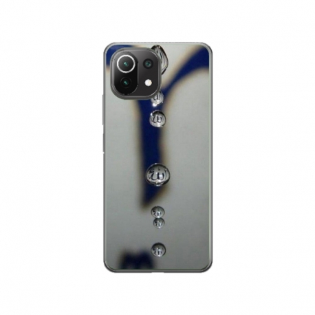 Husa personalizata tip carcasa HQPrint pentru Xiaomi Mi 11 Lite 5G, model Droplets, multicolor, S1D1M0353