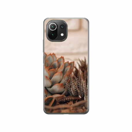 Husa personalizata tip carcasa HQPrint pentru Xiaomi Mi 11 Lite 5G, model Flowers 21, multicolor, S1D1M0358