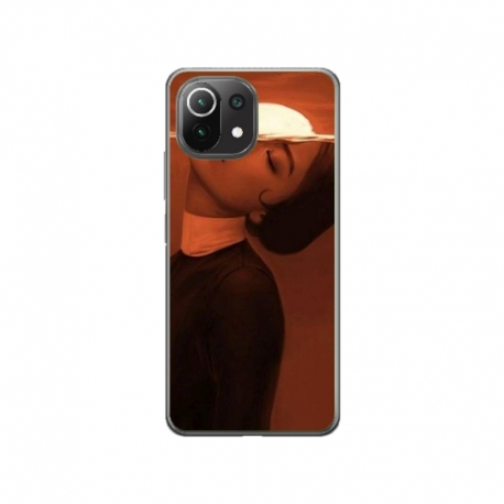 Husa personalizata tip carcasa HQPrint pentru Xiaomi Mi 11 Lite 5G, model Sun Girl, multicolor, S1D1M0359