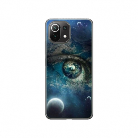Husa personalizata tip carcasa HQPrint pentru Xiaomi Mi 11 Lite 5G, model Abstract 3, multicolor, S1D1M0362
