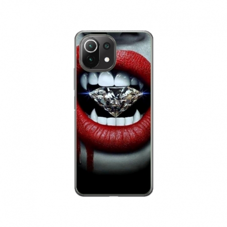 Husa personalizata tip carcasa HQPrint pentru Xiaomi Mi 11 Lite 5G, model Diamond Vampire, multicolor, S1D1M0370