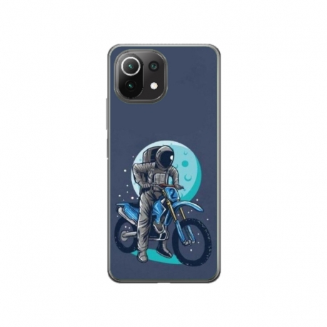 Husa personalizata tip carcasa HQPrint pentru Xiaomi Mi 11 Lite 5G, model Biker Astronaout, multicolor, S1D1M0375