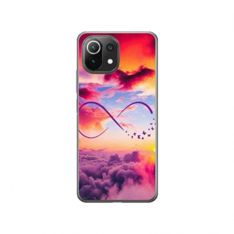 Husa personalizata tip carcasa HQPrint pentru Xiaomi Mi 11 Lite 5G, model Bright Infinity, multicolor, S1D1M0377