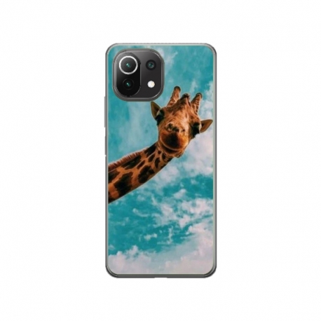 Husa personalizata tip carcasa HQPrint pentru Xiaomi Mi 10 Lite 5G, model Giraffe 2, multicolor, S1D1M0096
