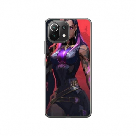 Husa personalizata tip carcasa HQPrint pentru Xiaomi Mi 10 Lite 5G, model Valorant, multicolor, S1D1M0157
