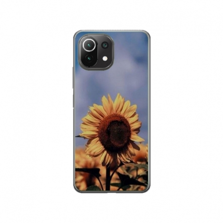 Husa personalizata tip carcasa HQPrint pentru Xiaomi Mi 10 Lite 5G, model Sunflower 1, multicolor, S1D1M0193