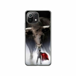 Husa personalizata tip carcasa HQPrint pentru Xiaomi Mi 10 Lite 5G, model Bull, multicolor, S1D1M0205