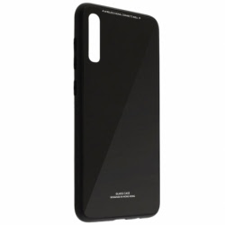 Husa SAMSUNG Galaxy A70 / A70s - Glass (Negru)