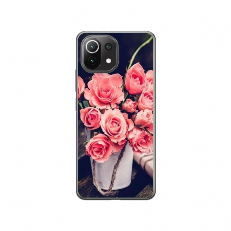 Husa personalizata tip carcasa HQPrint pentru Xiaomi Mi 10 Lite 5G, model Flowers 22, multicolor, S1D1M0379