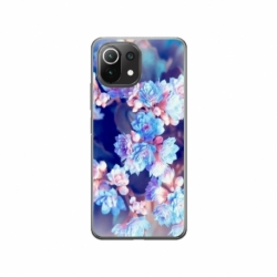 Husa personalizata tip carcasa HQPrint pentru Xiaomi Mi 11 Lite, model Flowers 2, multicolor, S1D1M0038