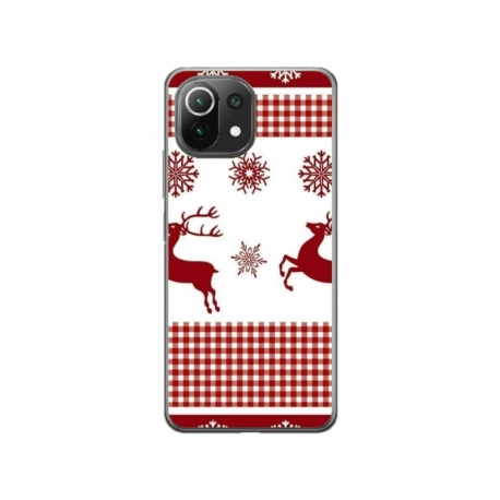 Husa personalizata tip carcasa HQPrint pentru Xiaomi Mi 11 Lite, model Reindeer 1, multicolor, S1D1M0051
